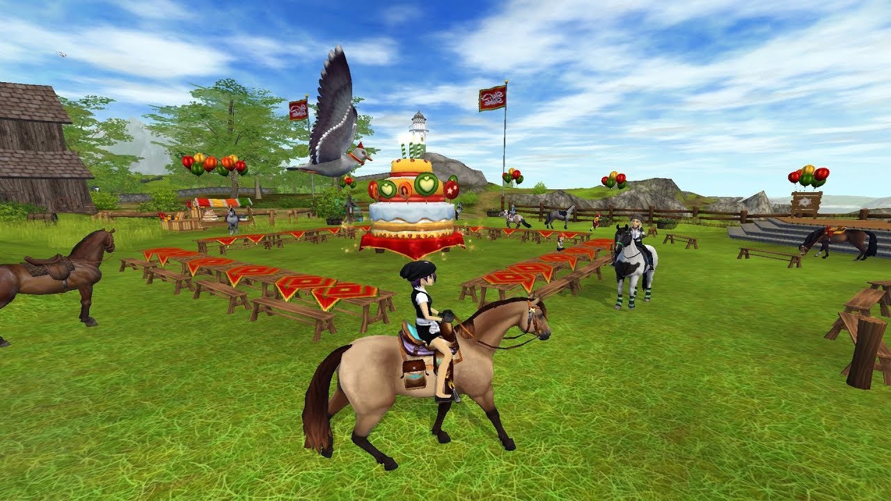 Star stable online - Flying pet! And birthday - YouTube