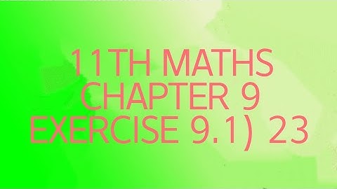 11TH MATHS/EXERCISE  9.1) 23/DIFFERENTIAL CALCULUS LIMITS AND CONTINUITY (@MATHS STUDENT)