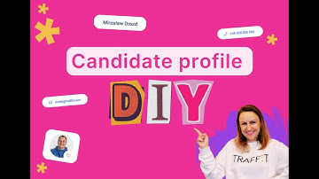Candidate profile DYI in TRAFFIT - find out how it works and see all the benefits!