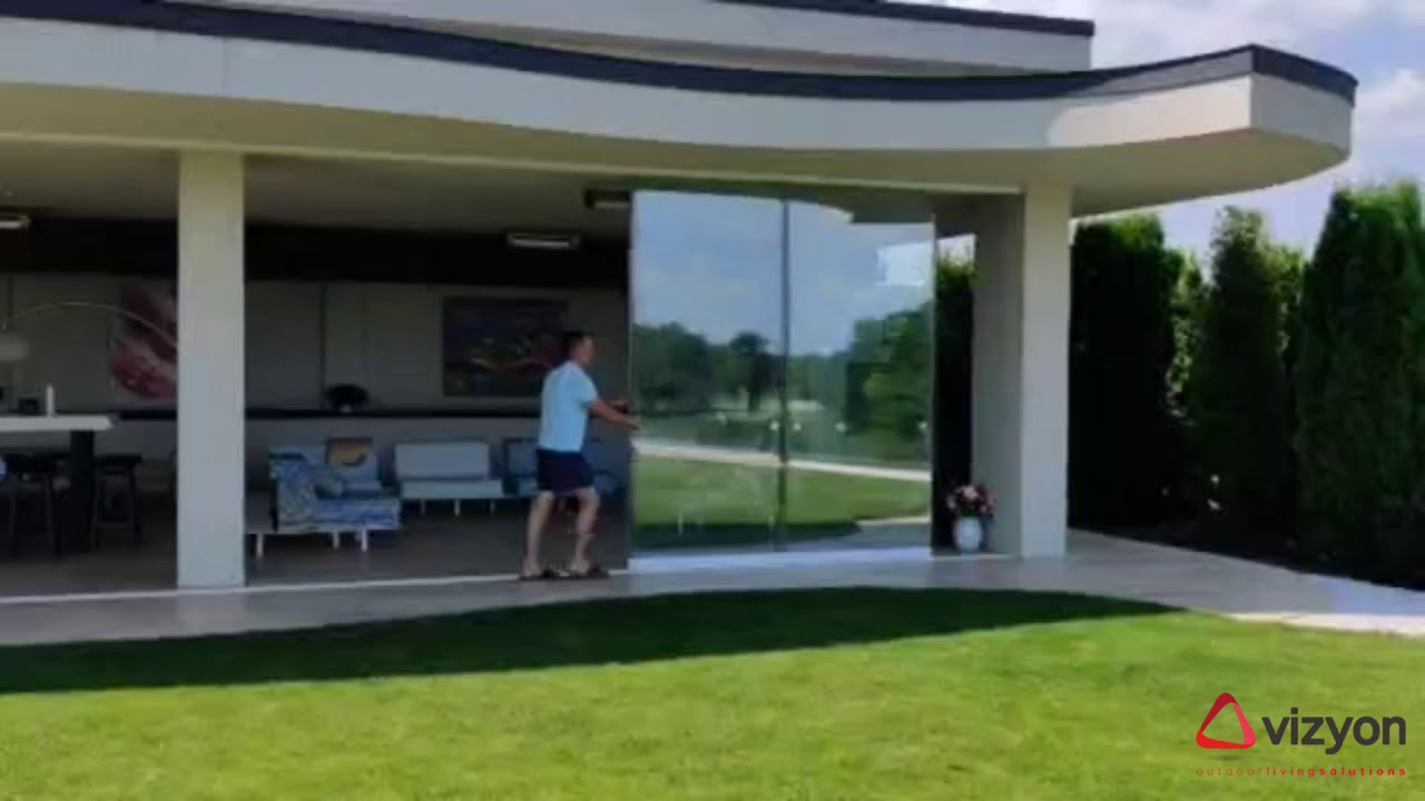 Frameless glazing of the terrace 2020 Vizyon SCS