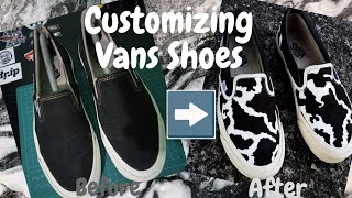 Customizing Vans Vault Slip-on Black (First custom video!)
