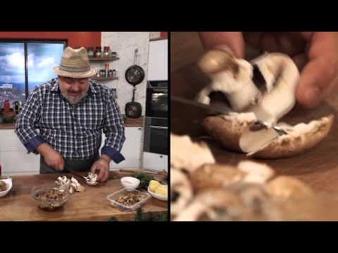 Видео: Свински джолан, пълнен с гъби