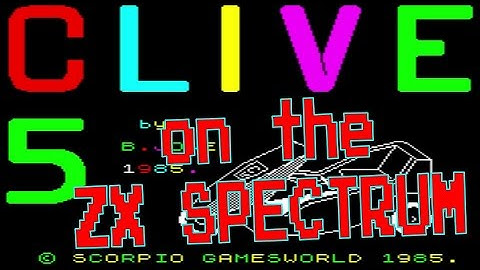 C5 Clive for the ZX Spectrum (1985) #ZX Spectrum