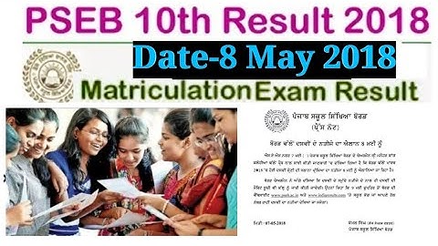 PSEB 2018 | 10th Class Result date | Punjab board 2018 result date 10th class |pseb 10th result 2018