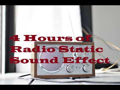 Radio Static Sound Effect. Static White Noise. Radio Static Ambience. 4