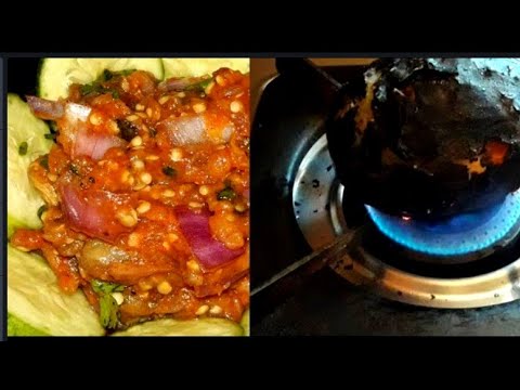 badanekai-chutney-recipe-in-kannada-north-karnataka-style/-baingan-ka-barta-recipe-/-brinjal-chutney