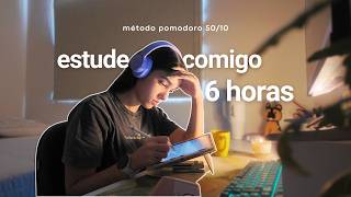 ESTUDE COMIGO| 6h de foco - Pomodoro 60/10 | study with me #61