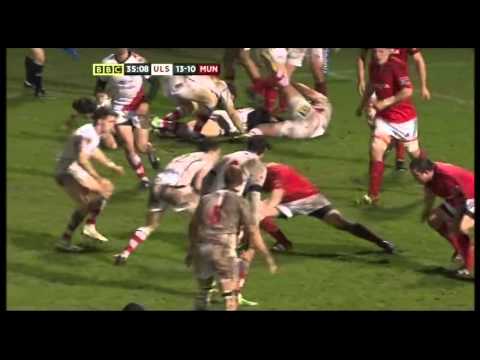 Ulster v Munster 30/12/2011 John Afoa Try