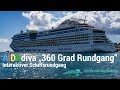 AIDAdiva 360 Grad Rundgang - interaktiver Schiffsrundgang - 4K