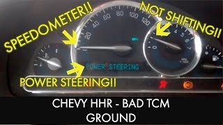Chevy HHR / Cobalt Bad TCM Ground - How to Fix - No Power Steering, Speedometer, and Not Shifting