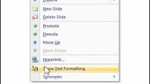 How to show text formatting in the notes pane