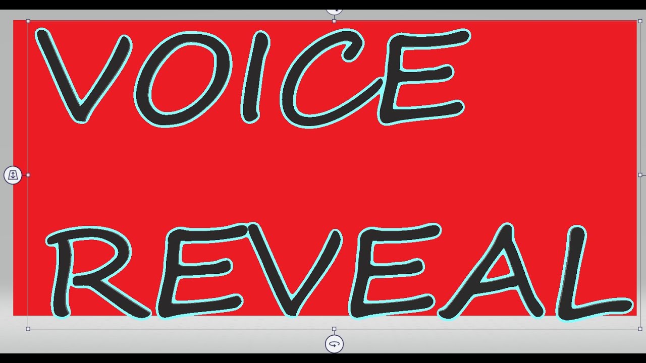 MY VOICE REVEAL IS HERE!!!!!!!!! - YouTube