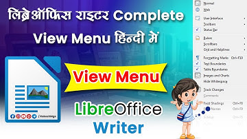 Libreoffice Writer View Menu | राइटर व्यू मेनू | view menu in libre office writer | RakeshMgs | CCC
