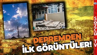 Tokat Sulusaray'da Yürükler Ağza Geldi! İşte Korkutan Depremden İlk Görüntüler!