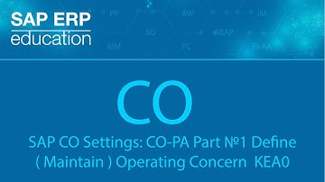 SAP CO Settings: CO-PA Part №1 Define ( Maintain ) Operating Concern  KEA0   ЕУР УР ОУР в САП