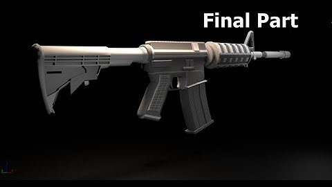 How to model Gun - 3DS MAX tutorial - Final Part