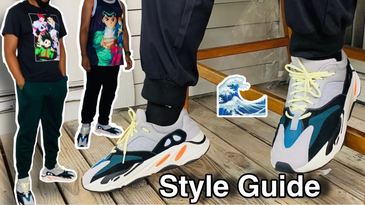 How To Style Yeezy 700 Waverunner | 8 Great Outfits - YouTube