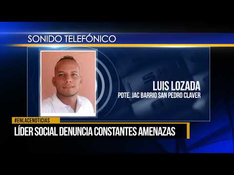 Líder social denuncia amenazas constantes