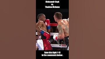 The Ukrainian Cat Oleksandr Usyk vs Thabiso Mchunu Highlights 😲 #shorts #shortsvideo #highlights