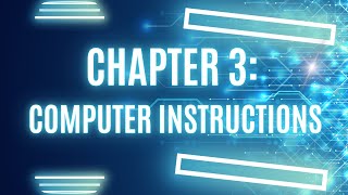 CHAPTER 3 - COMPUTER INSTRUCTIONS Net Worth