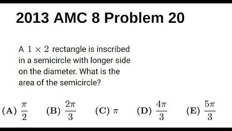 2013 AMC 8 Problem 20