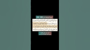 سورة يوسف من (53 - 55) |القارئ الشيخ : سعد الغامدي#سعدالغامدي #القران_نور_حياتي #القرآن_حياة #القرآن