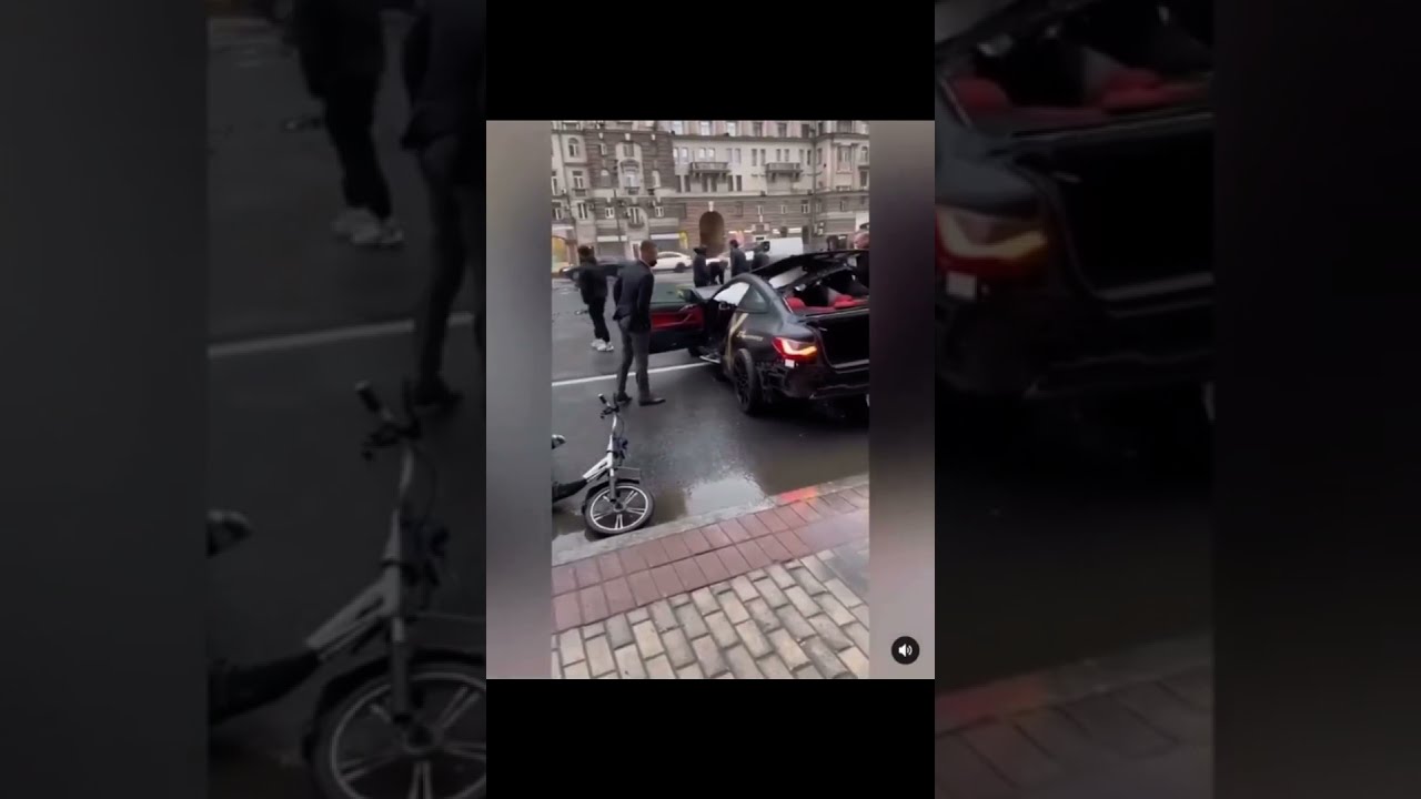 Момент дтп с регистратора