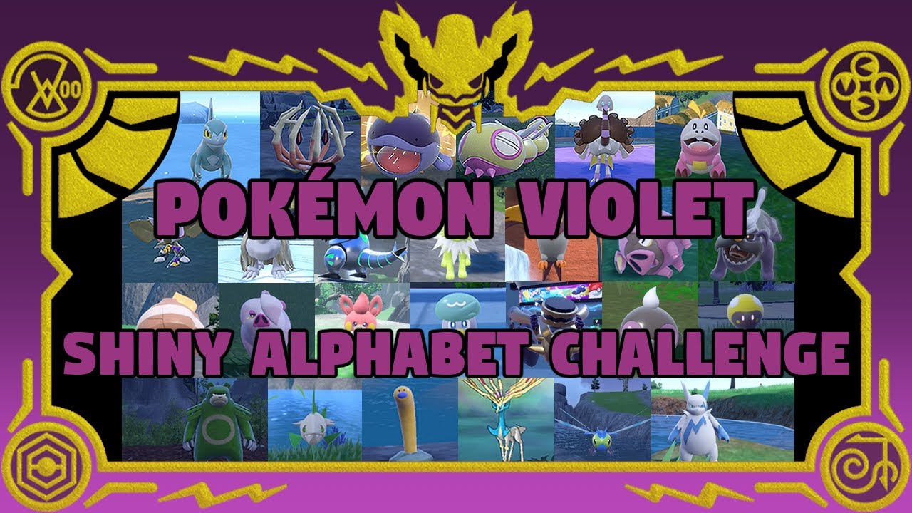 Shiny Alphabet Challenge in Alphabetical Order - YouTube