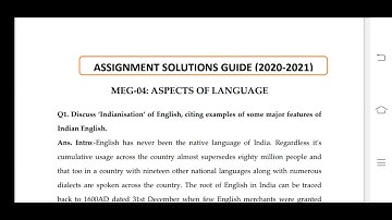 MEG 04 Ignou Solved Assignment 2020-21