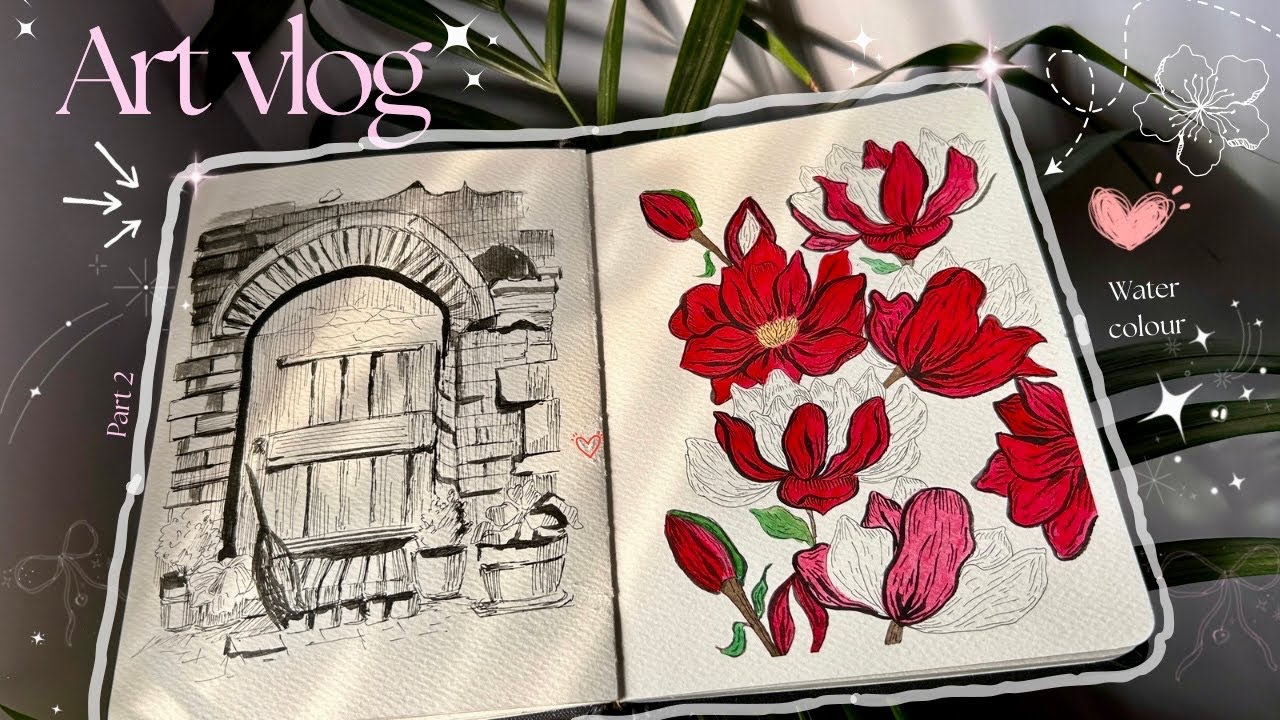 Art vlog Part - 2 𐙚⋆°.⋆♡ | ASMR🌷 #youtube #art - YouTube