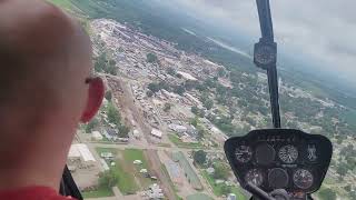 2026 Knoxville nationals Saturday helicopter ride with cars on track 