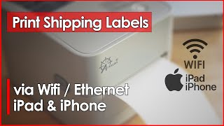 Outdated See Description for Update: How to print shipping label from iPhone/iPad via WiFi / LAN