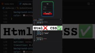 🔥Animated Login Form | HTML & CSS  #shorts  #viral #coding #css #programming  #animation #trending