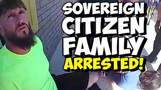 Fugitive Sovereign Citizen Family Runs From Cops Together, Gets Arrested Together!