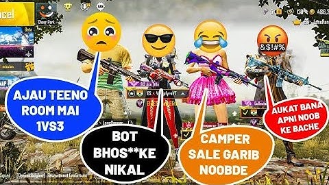 😐 Random conqueror pro player call me noob and I challenge for Tdm Room 1vs3 | PART 3