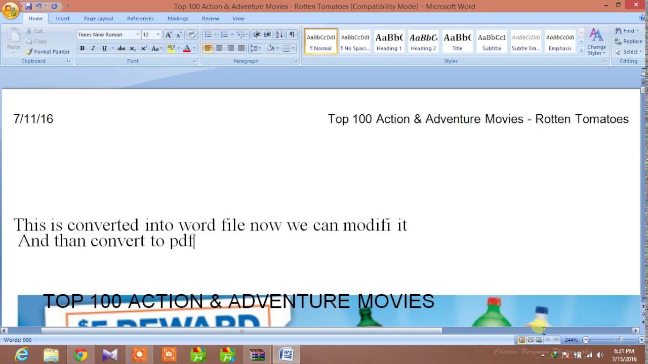 How To Convert Pdf File Into Word File YouTube