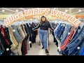 THRIFT WITH ME THE 50% OFF SALE. *BEST DAY THRIFTING*. + PLUS SIZE TRY ON HAUL