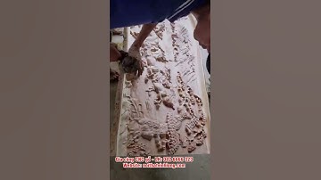 Tranh CNC từ gỗ xà cừ . #shorts