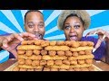 100 FISH STICKS IN 10 MINS CHALLENGE | COLLAB WITH PR GANG