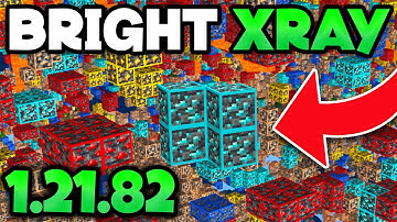 How to Get/Use BRIGHT X-RAY on Minecraft Bedrock 1.21.82 (EASY) XRAY Texture Pack