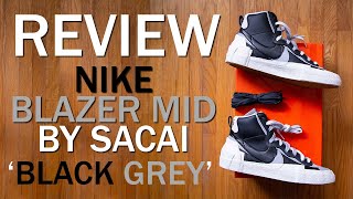 nike sacai blazer mid black