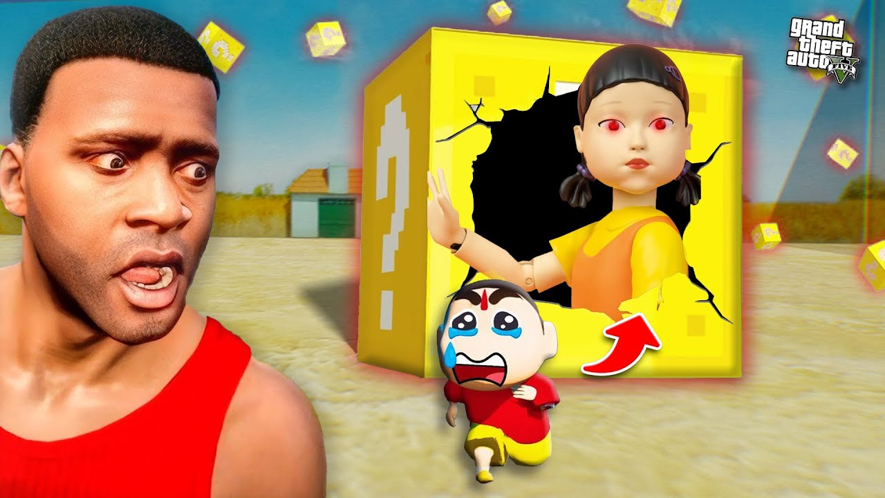 GTA5 : SHINCHAN AND FRANKLIN OPENING SQUID GAME MAGIC BOX