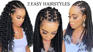 How To : DIY EASY FULANI BRAIDS / CRISS CROSS BRAIDS /Beginner Friendly / Protective Style /Tupo1