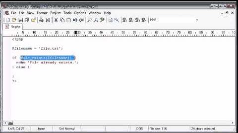 File Handling Checking if a File Exists Tutorial  in PHP- MYSQL by For Student Organization