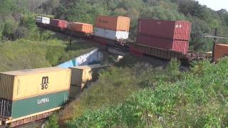 Another meet!!! CN 149 intermodal w/autoracks meets CP intermodal w/ autoracks at Beare!!!