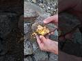 Rare Natural Stone with Rich Gold Veins yellow Quartz#gemstones #crystals