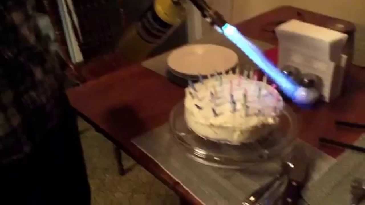 How to quickly light birthday cake candles YouTube
