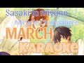 Karaoke  -「MARCH (Miracle Chimpanzee/ミラクルチンパンジー)」 -   Sasaki To Miyano  -  Roumaji