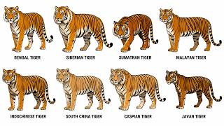Every Type of Tiger Explained