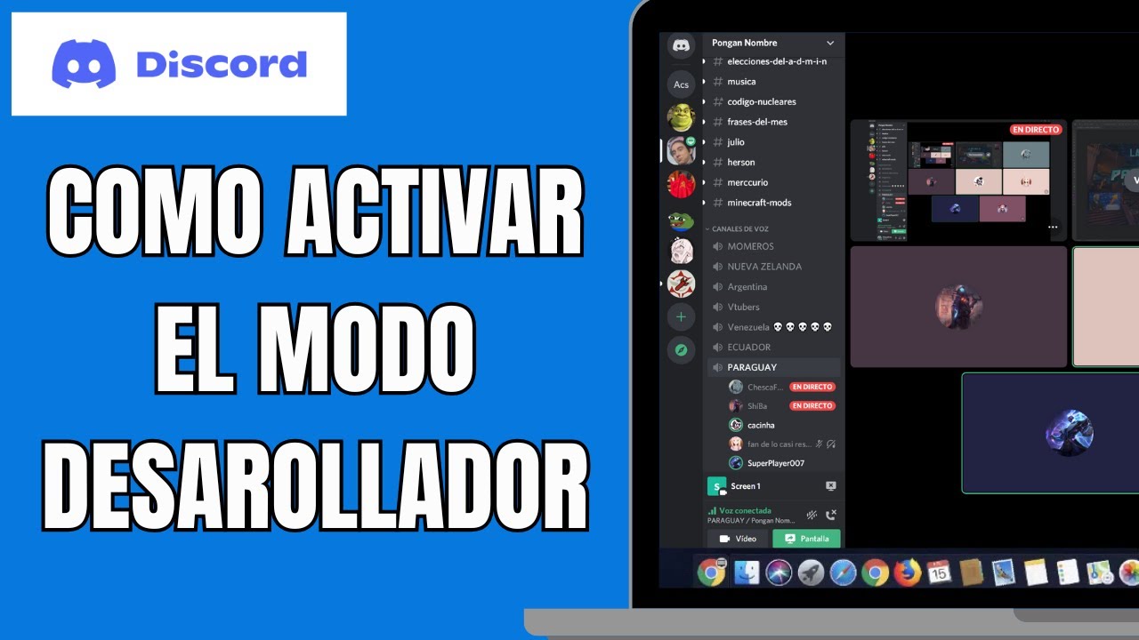 Como Activar El Modo Desarrollador En Discord - YouTube